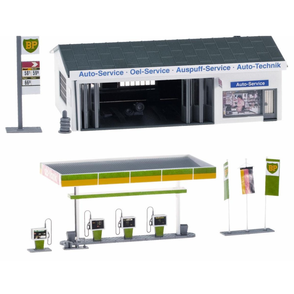 Gaugemaster Fordhampton Service Station Kit - OO Gauge - Phillips Hobbies