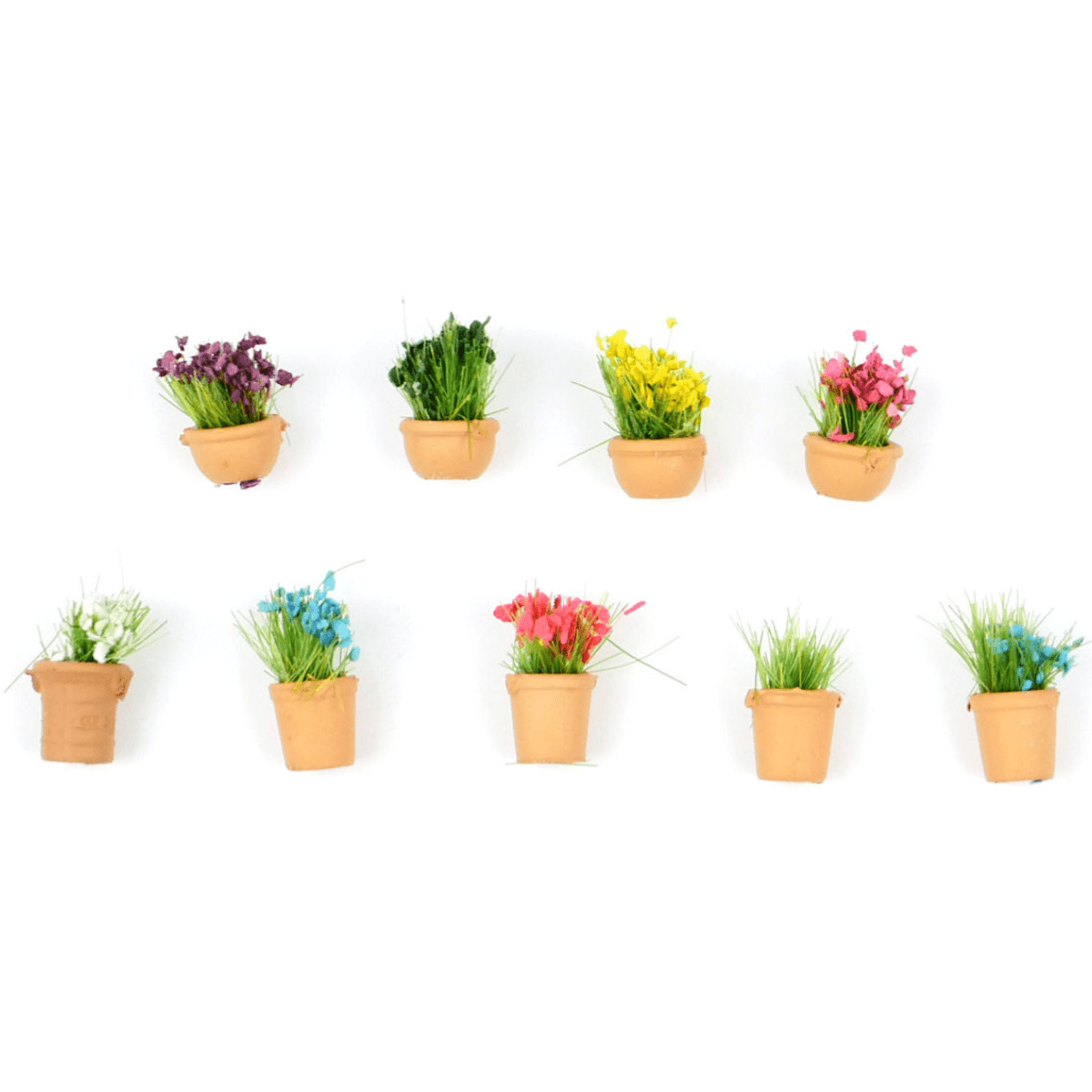 Gaugemaster GM1644 Flowers in Pots Set B (9) - OO Gauge - Phillips Hobbies