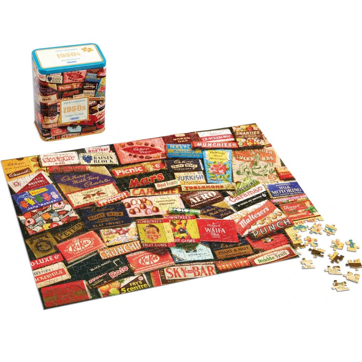 Gibsons 1950s Sweet Memories Gift Tin Jigsaw Puzzle (500 Pieces)