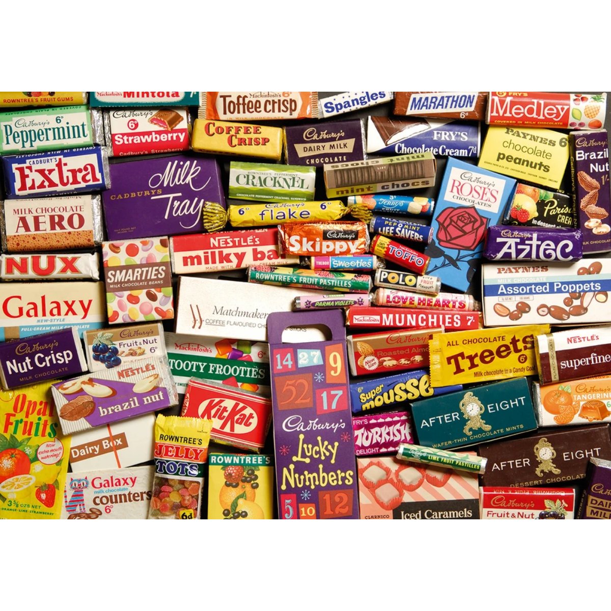 Gibsons 1960s Sweet Memories Gift Tin Jigsaw Puzzle (500 Pieces) - Phillips Hobbies