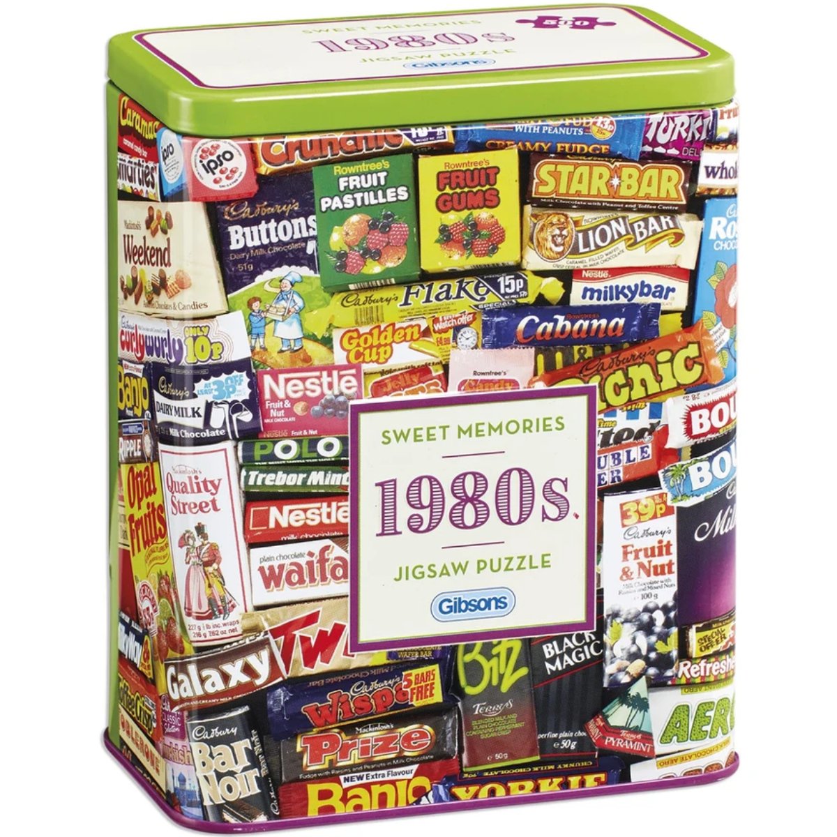 Gibsons 1980s Sweet Memories Gift Tin Jigsaw Puzzle (500 Pieces) - Phillips Hobbies
