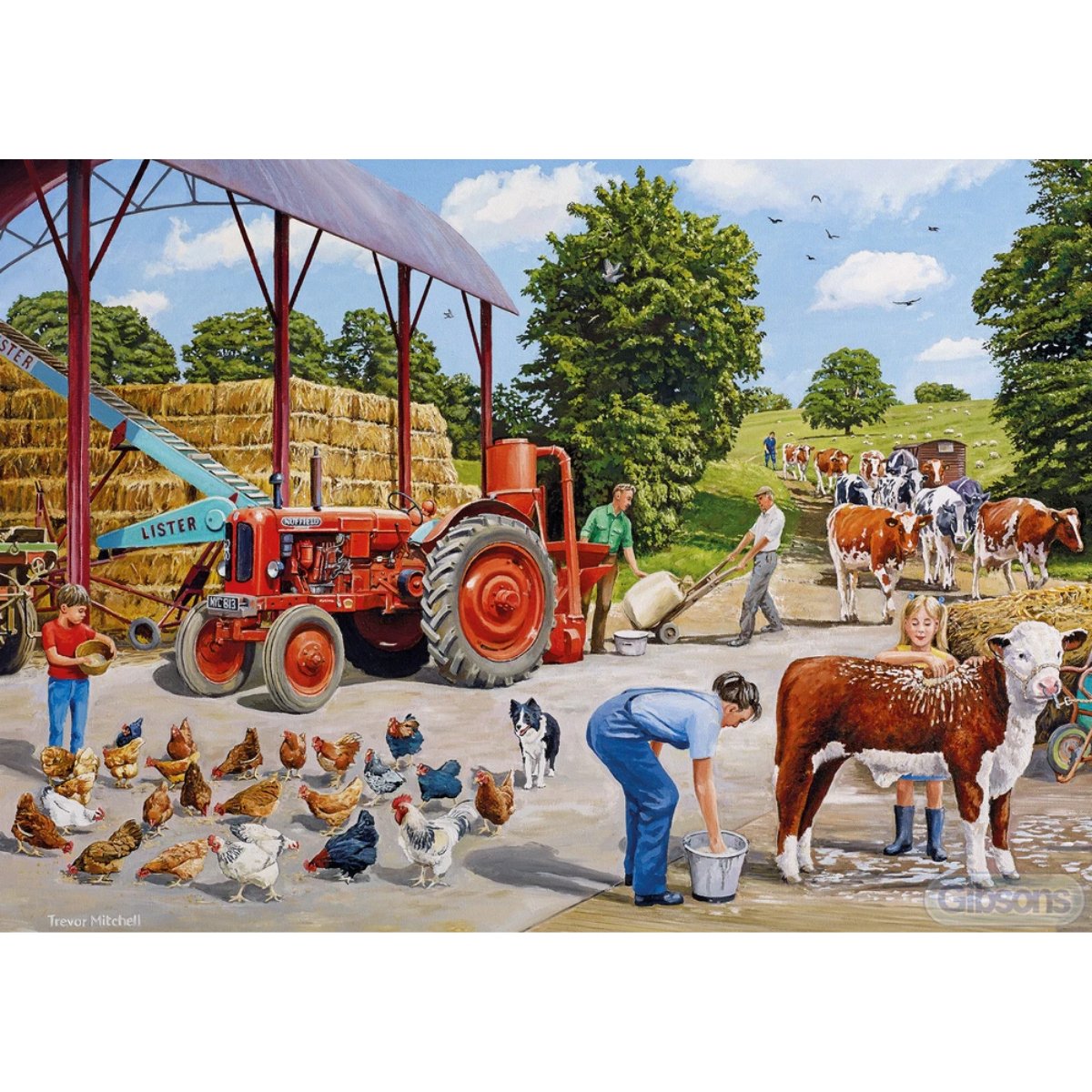 Gibsons A Busy Farmyard Jigsaw Puzzle (500 Pieces)