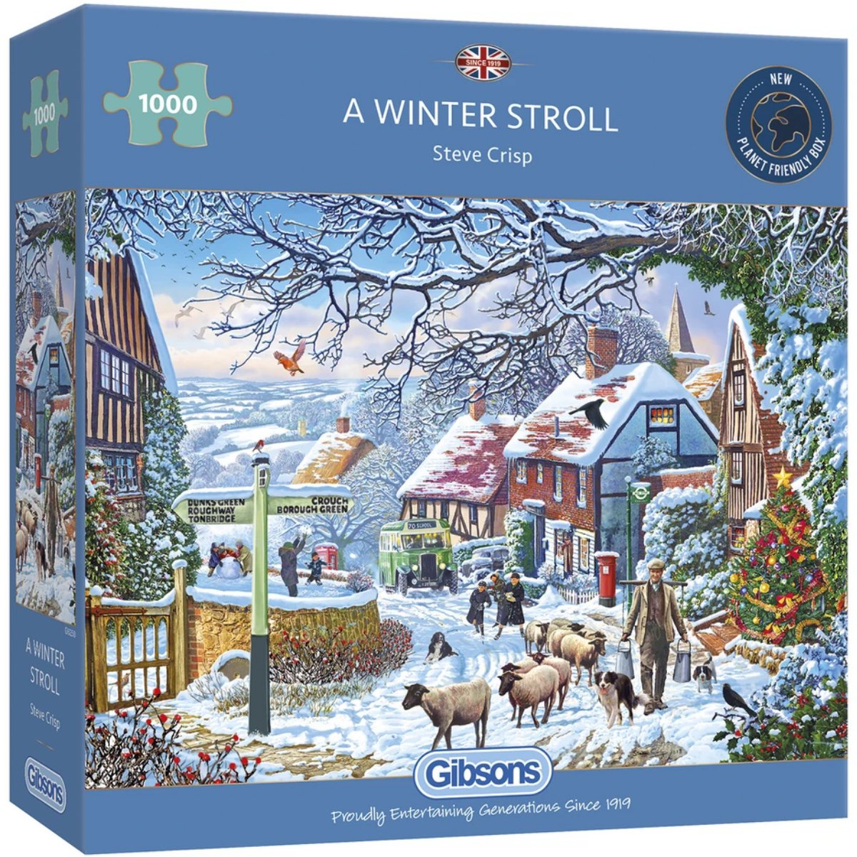 Gibsons A Winter Stroll Jigsaw Puzzle (1000 Pieces)