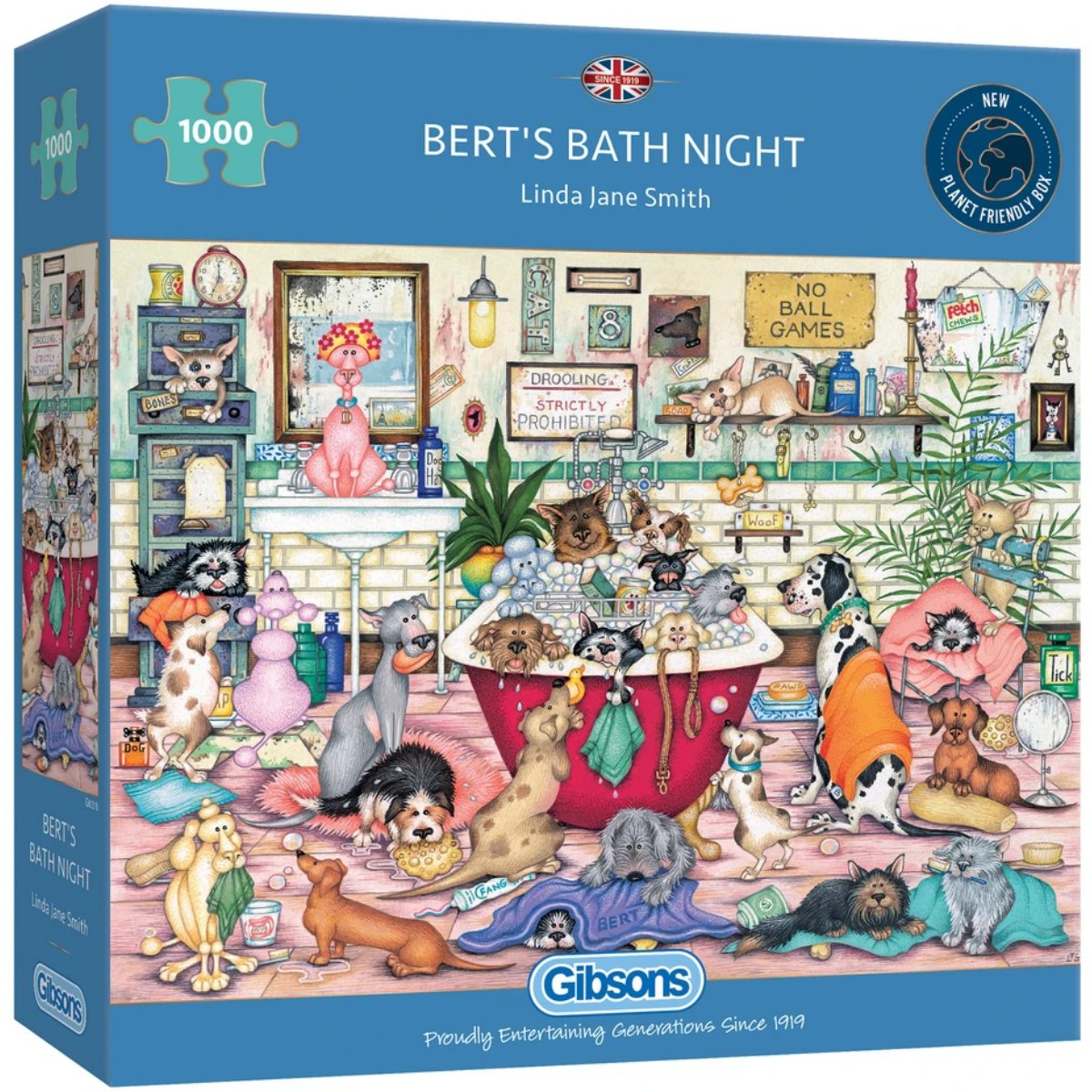 Gibsons Bert's Bath Night Jigsaw Puzzle (1000 Pieces) - Phillips Hobbies