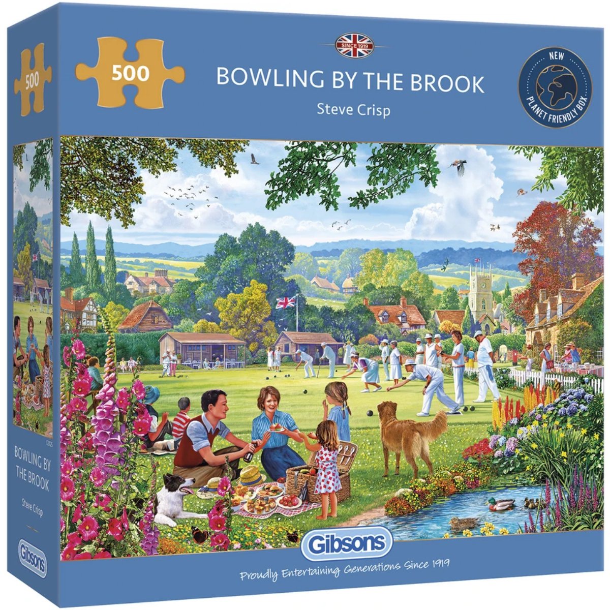 Gibsons Bowling By the Brook Jigsaw Puzzle (500 Pieces)
