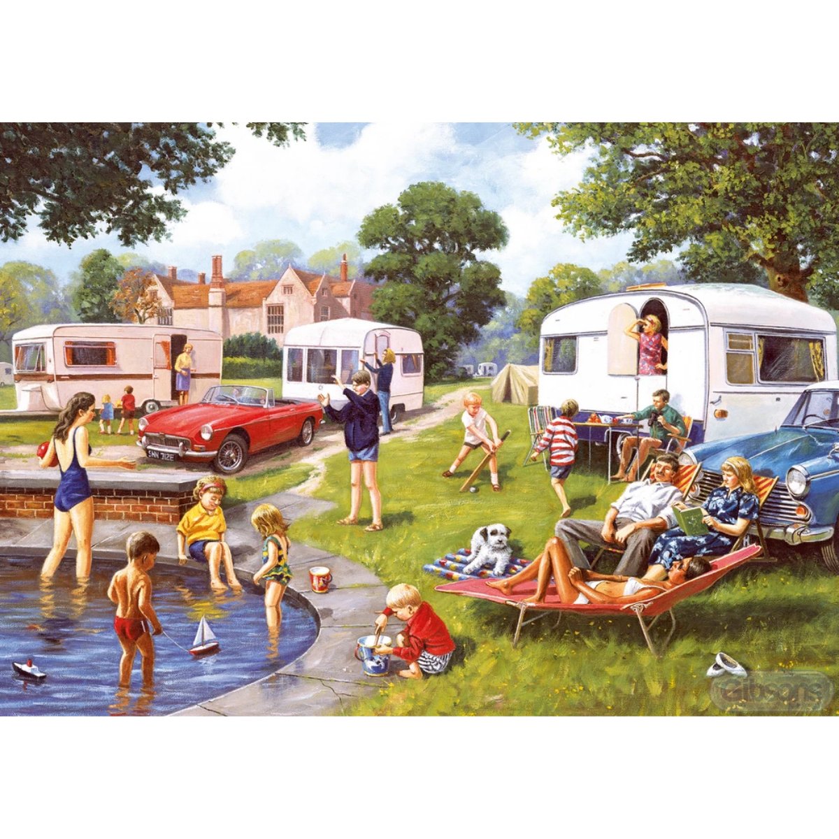 Gibsons Caravan Outings Jigsaw Puzzle (2x 500 Pieces) - Phillips Hobbies