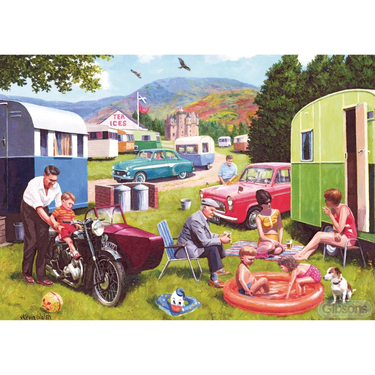 Gibsons Caravan Outings Jigsaw Puzzle (2x 500 Pieces) - Phillips Hobbies