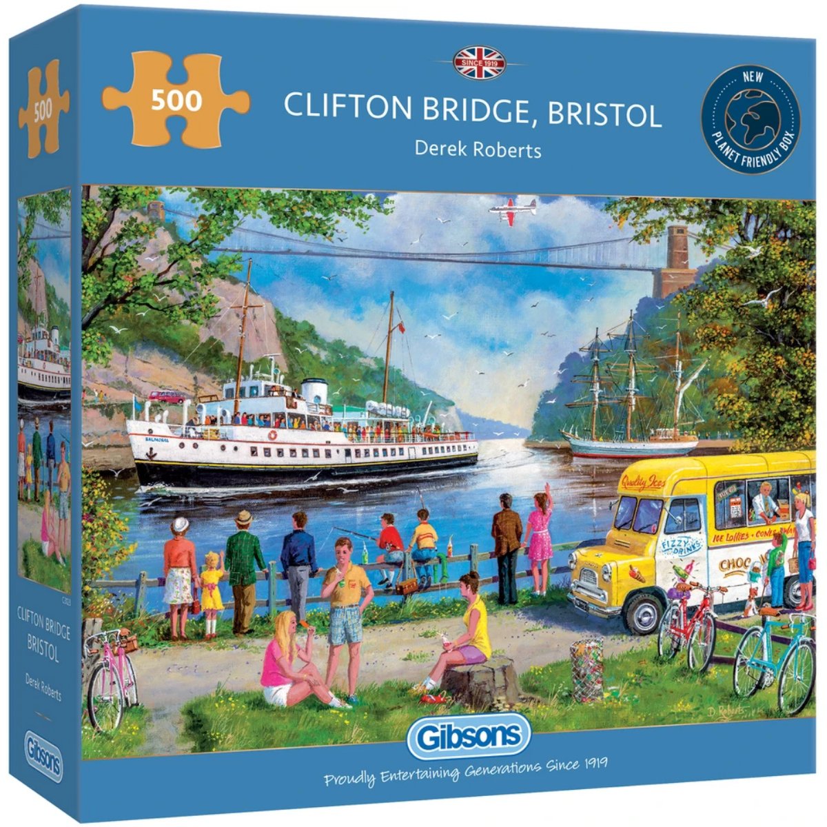 Gibsons Clifton Bridge, Bristol Jigsaw Puzzle (500 Pieces) - Phillips Hobbies