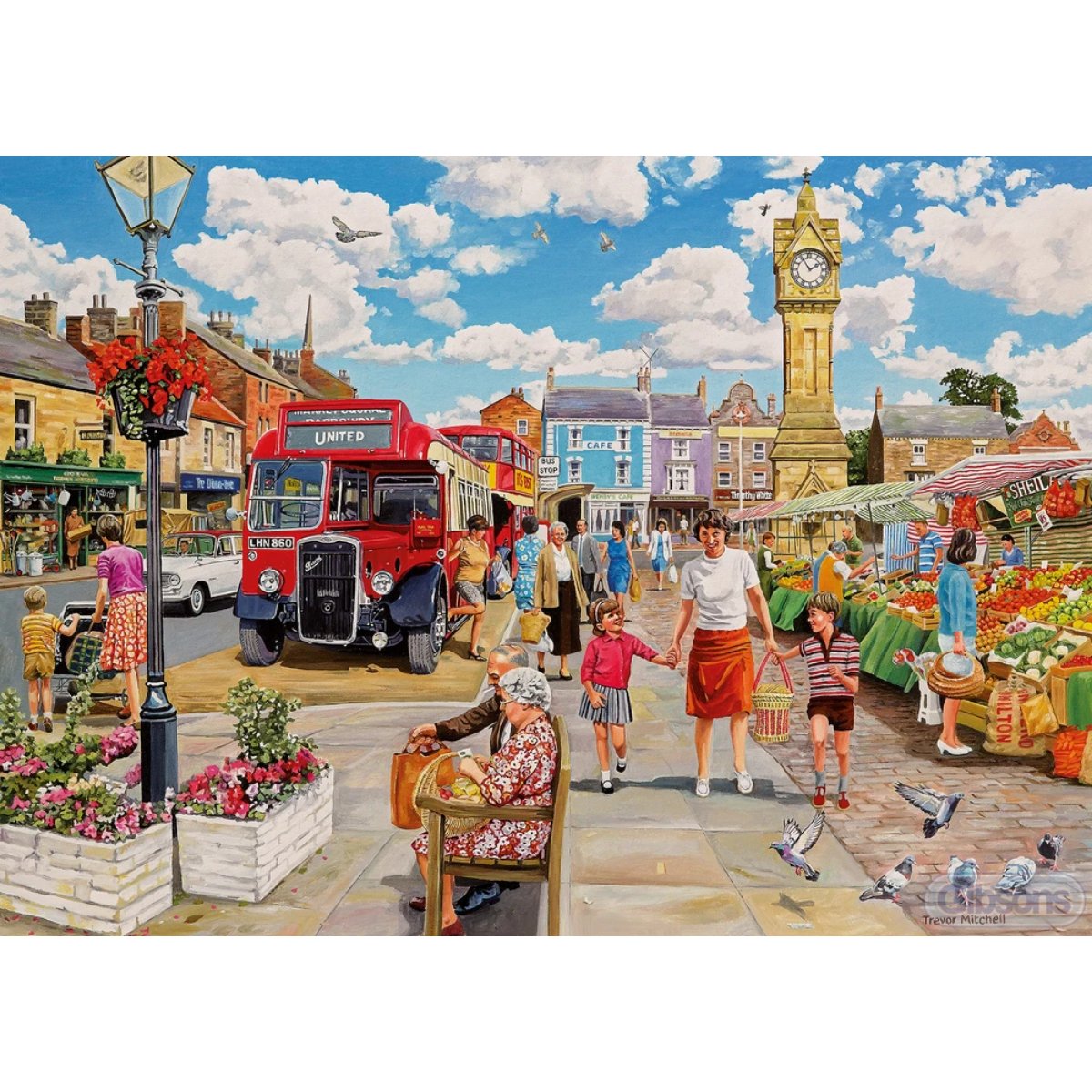 Gibsons Clocktower Market Jigsaw Puzzle (1000 Pieces) - Phillips Hobbies