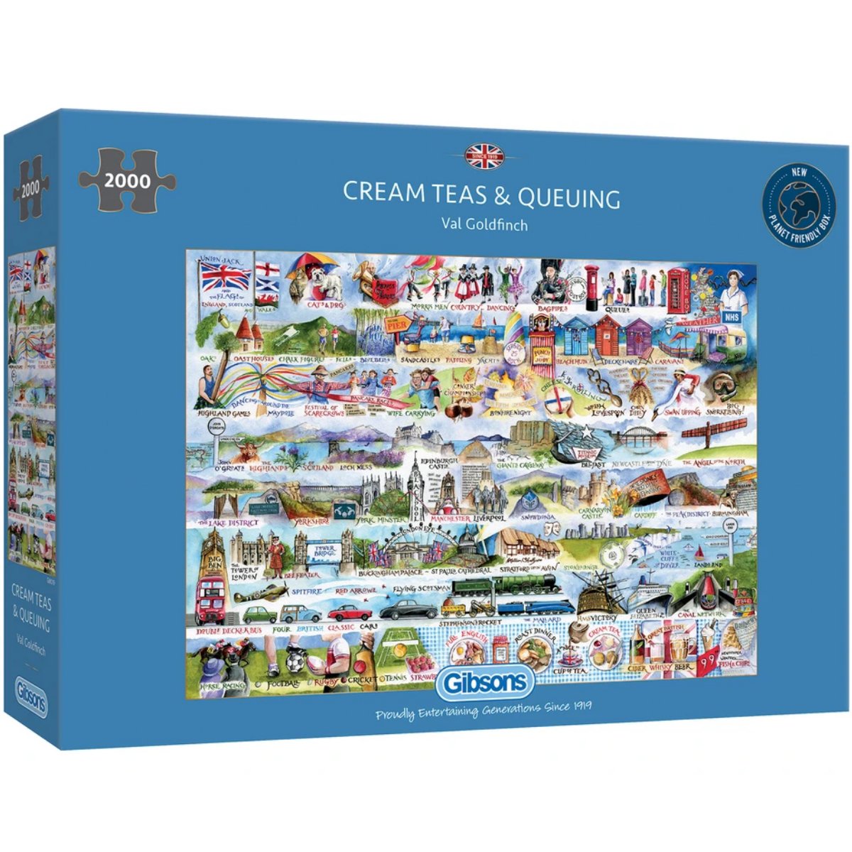 Gibsons Cream Teas & Queuing Jigsaw Puzzle (2000 Pieces) - Phillips Hobbies
