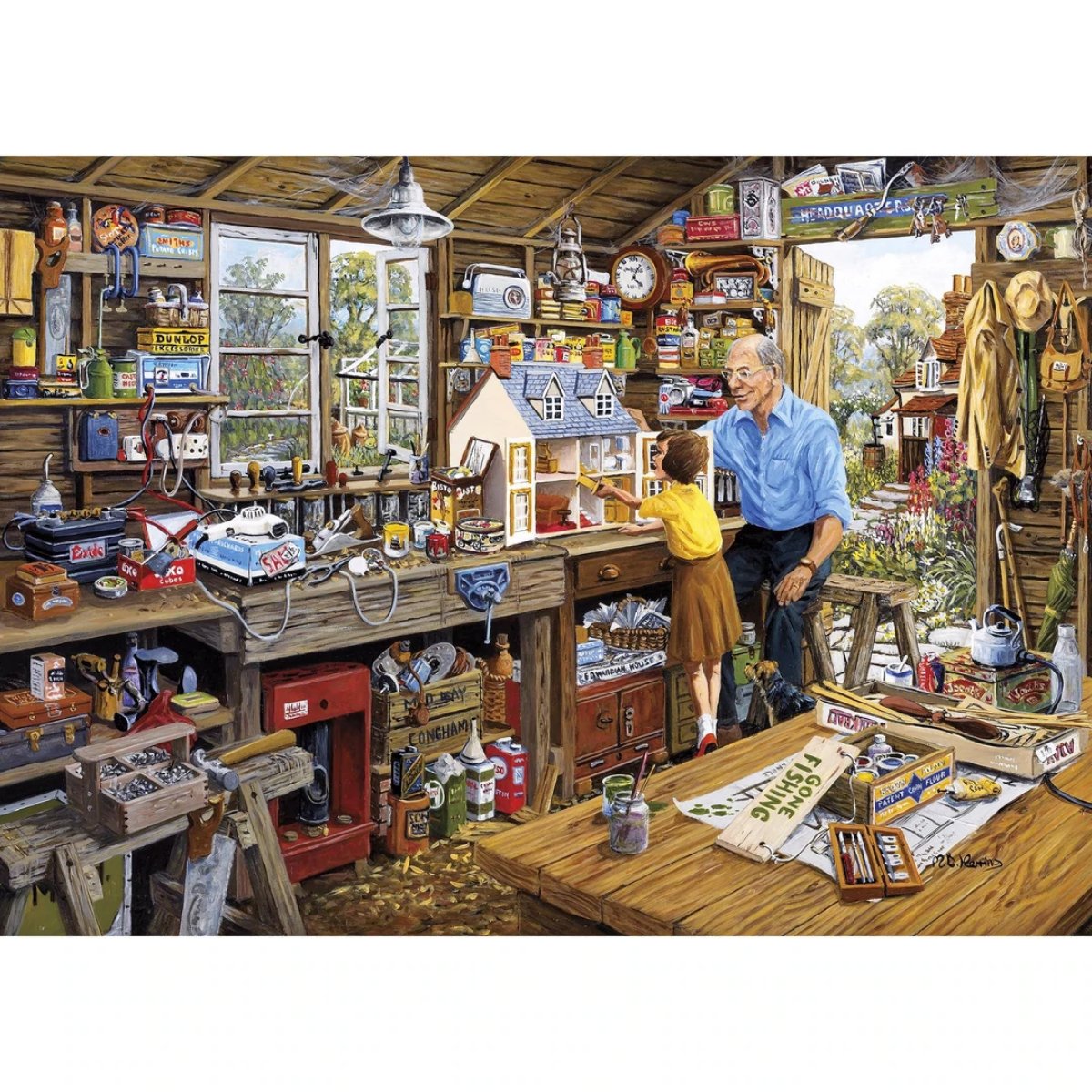 Gibsons Grandad's Workshop Jigsaw Puzzle (1000 Pieces) - Phillips Hobbies