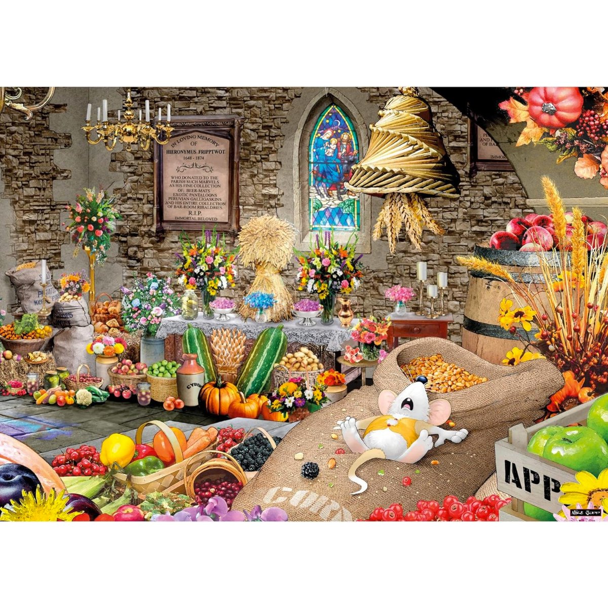 Gibsons Harvest Feastival Jigsaw Puzzle (1000 Pieces) - Mike Jupp