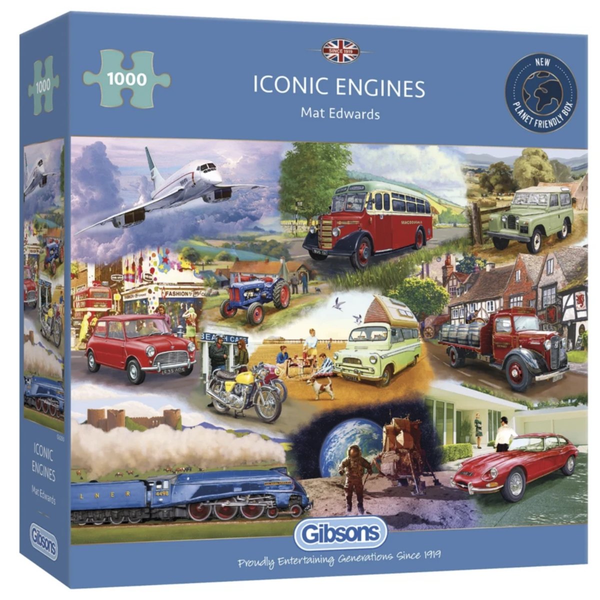 Gibsons Iconic Engines Jigsaw Puzzle