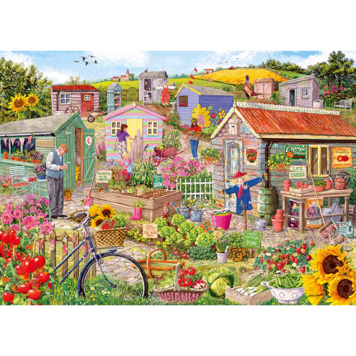 Gibsons Life On The Allotment Jigsaw Puzzle (1000 Pieces) - Phillips Hobbies