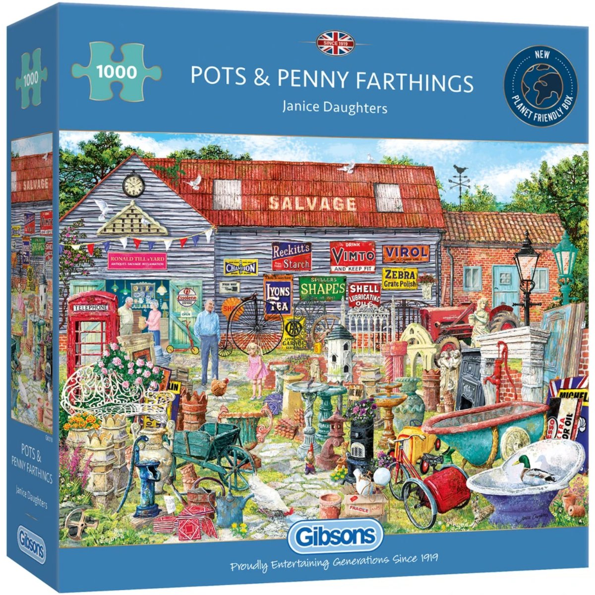Gibsons G6318 Pots & Penny Farthings 1000 Piece Puzzle