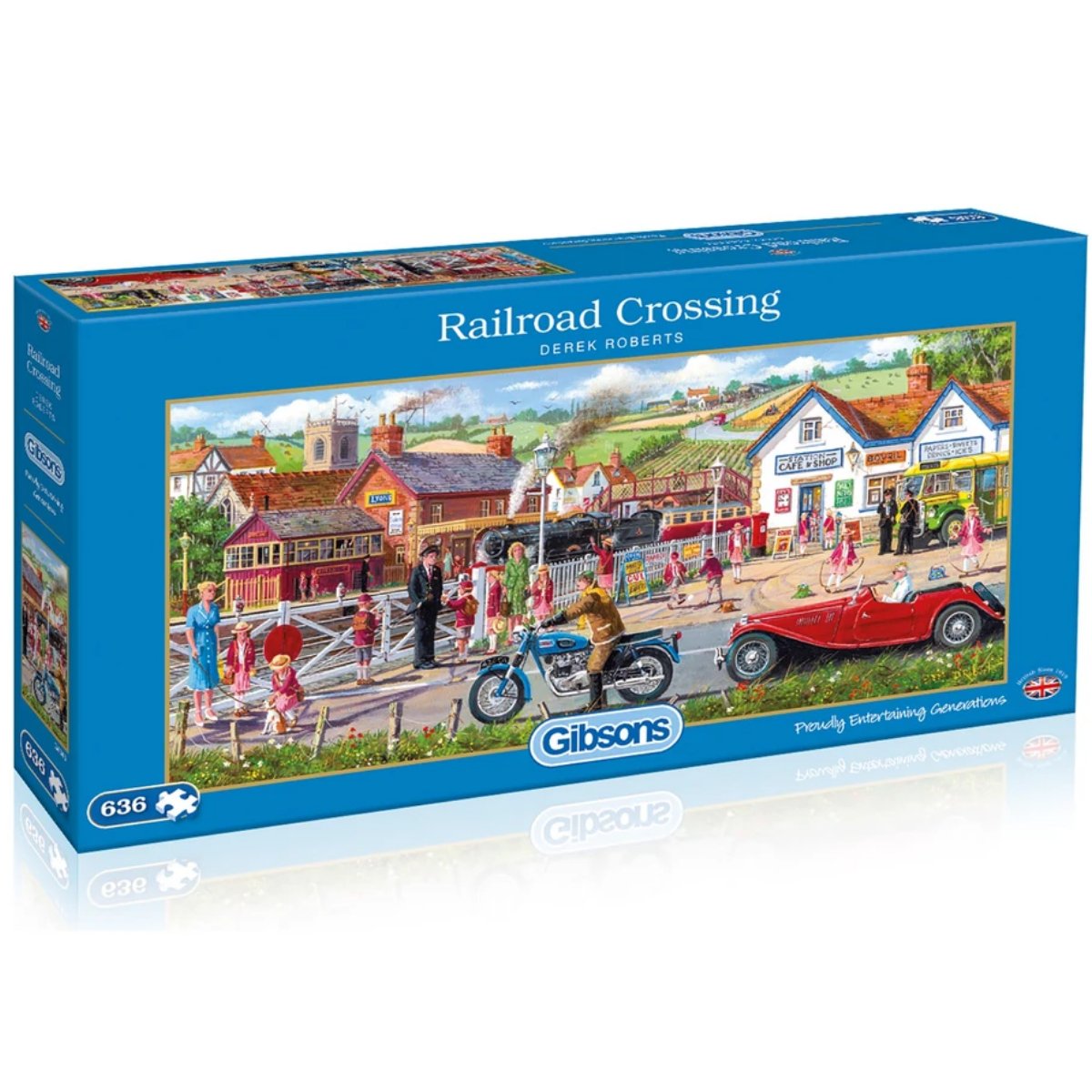 Gibsons Railroad Crossing Jigsaw Puzzle (636 Pieces) - Phillips Hobbies