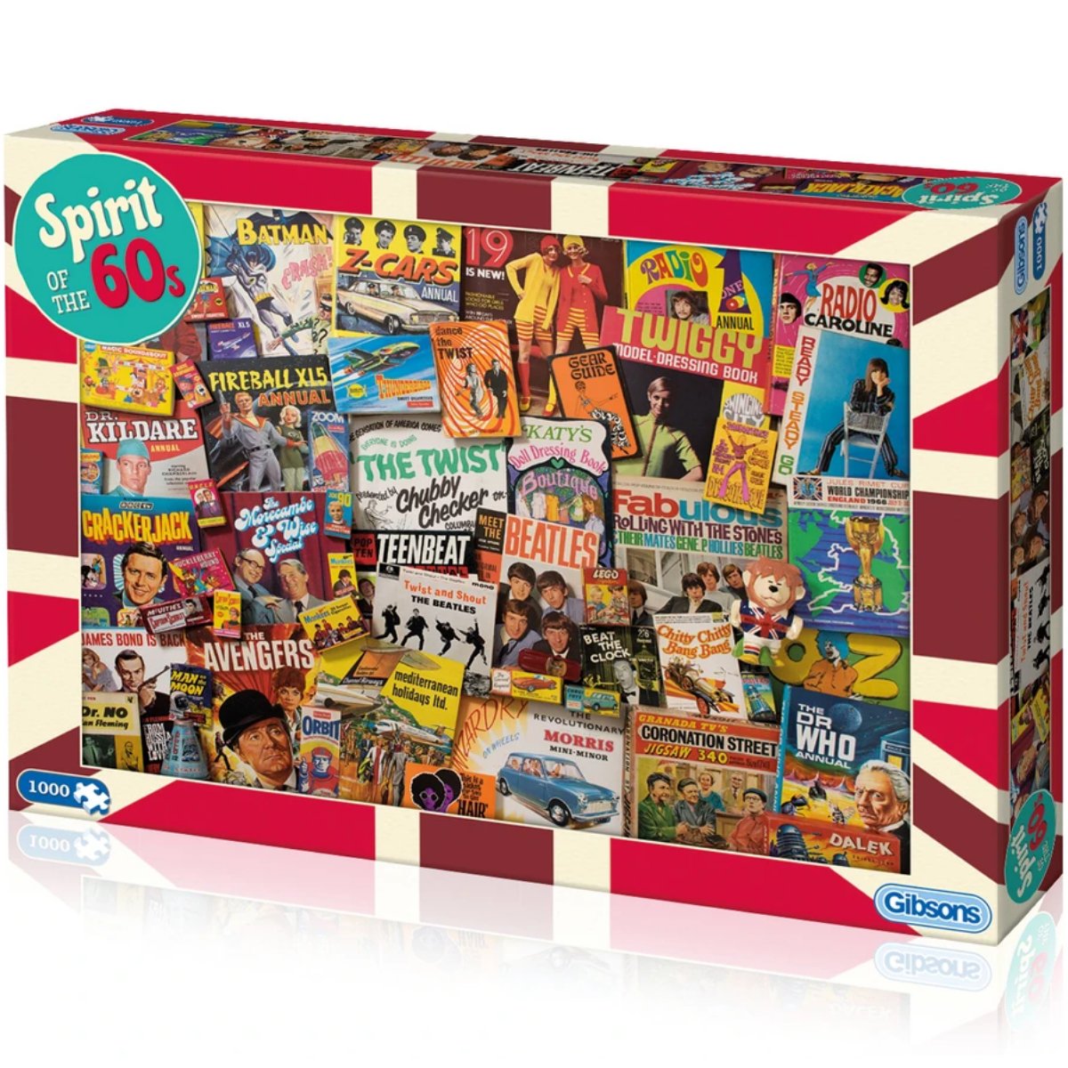 Gibsons Spirit of The 60s Jigsaw Puzzle (1000 Pieces) - Phillips Hobbies