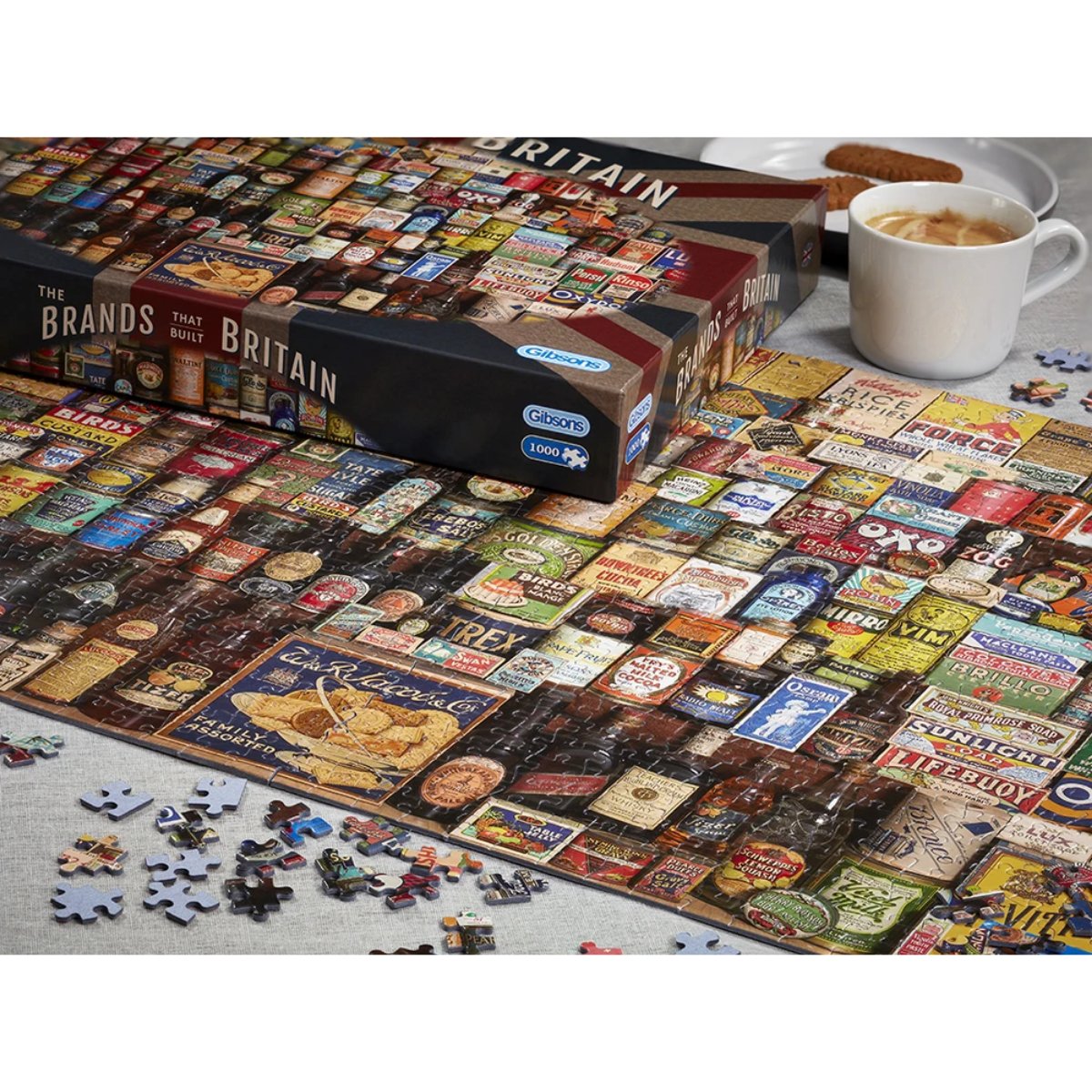 Gibsons The Brands That Built Britain Jigsaw Puzzle (1000 Pieces)