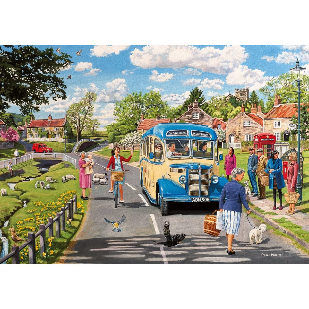 Gibsons The Country Bus Jigsaw Puzzle (4x 500 Pieces)
