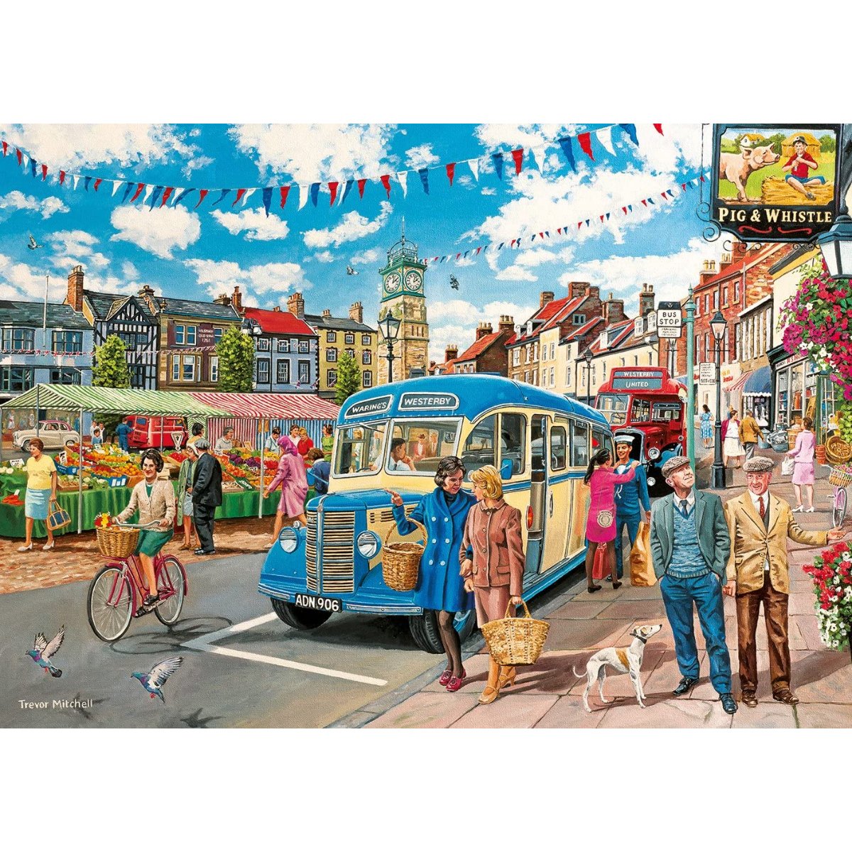 Gibsons The Country Bus Jigsaw Puzzle (4x 500 Pieces)