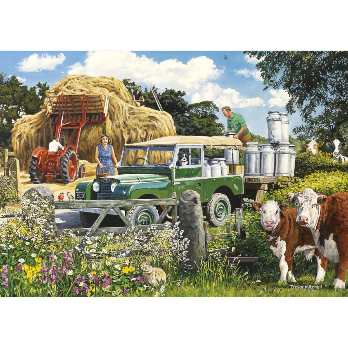 Gibsons The Farmer's Round Jigsaw Puzzle (4x 500 Pieces) - Phillips Hobbies