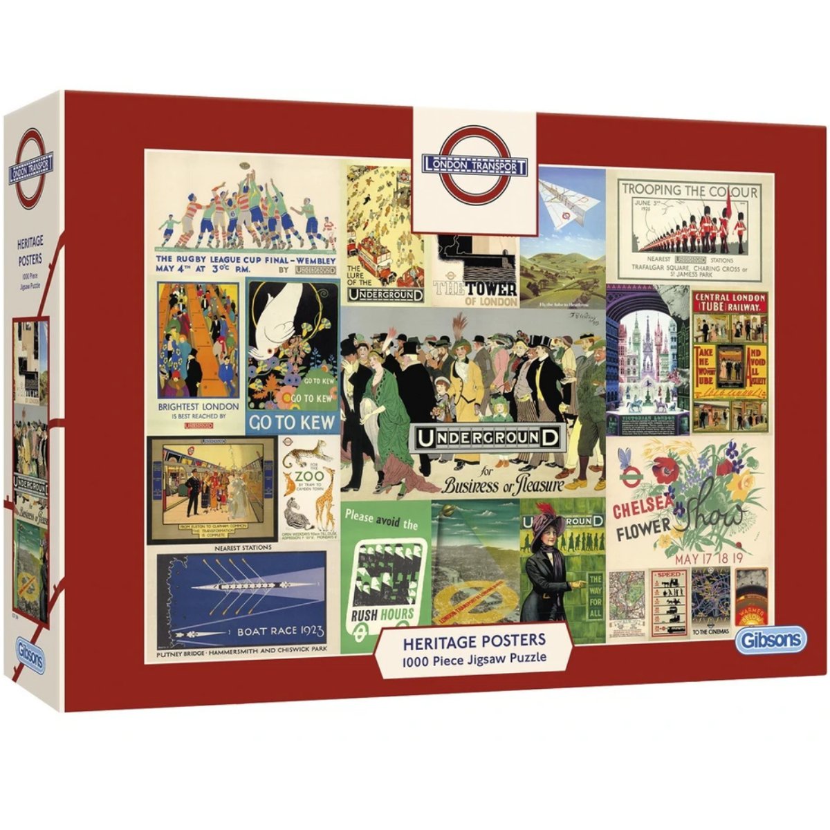 Gibsons Transport for London Heritage Posters Jigsaw Puzzle (1000 Pieces)