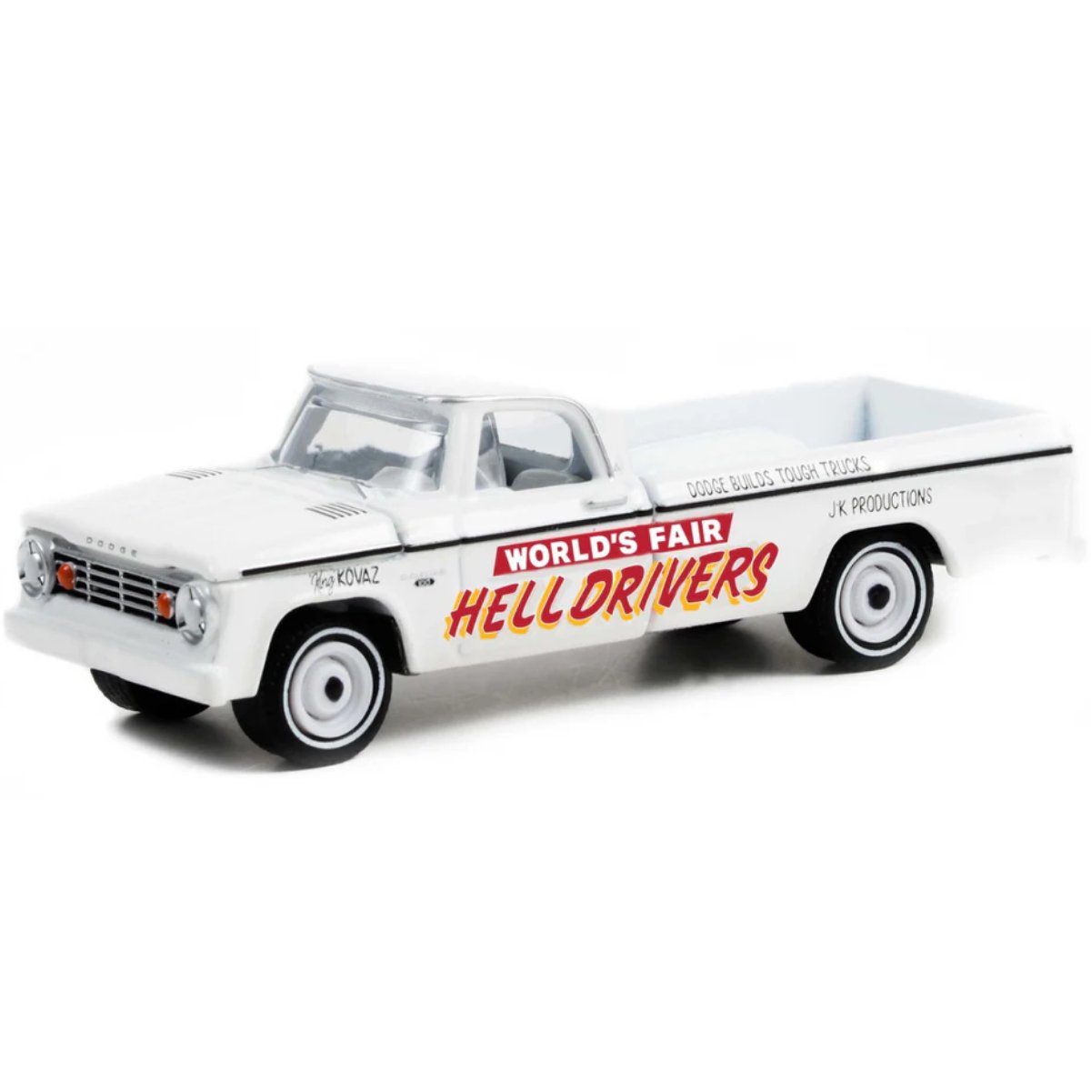 Greenlight 1966 Dodge D - 100 Worlds Fair Hell Drivers - 1:64 Scale - Phillips Hobbies