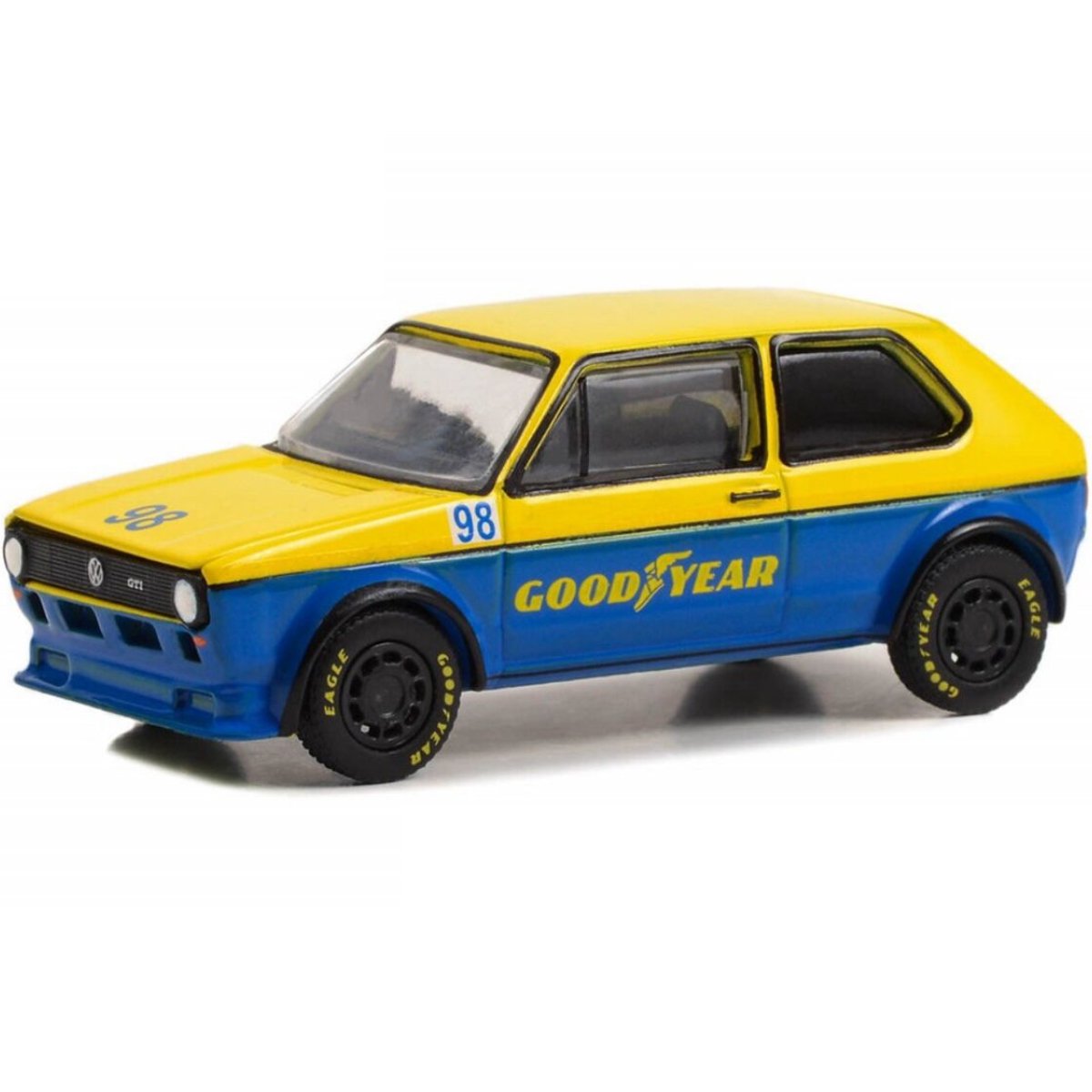 Greenlight 1976 Volkswagen Golf MK1 GTI Widebody Goodyear - 1:64 Scale