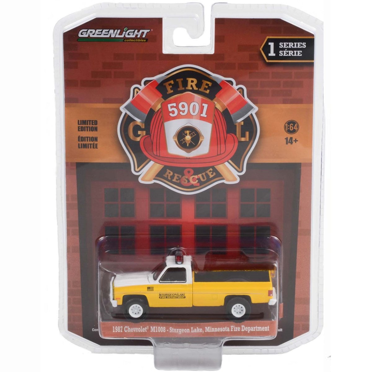 Greenlight 1987 Chevrolet M1008 Sturgeon Lake, Minnesota Fire Department - 1:64 Scale