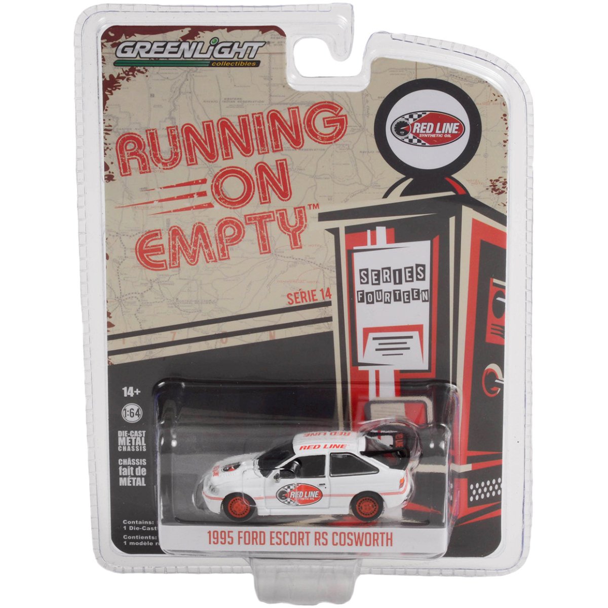 Greenlight 1995 Ford Escort RS Cosworth - 1:64 Scale
