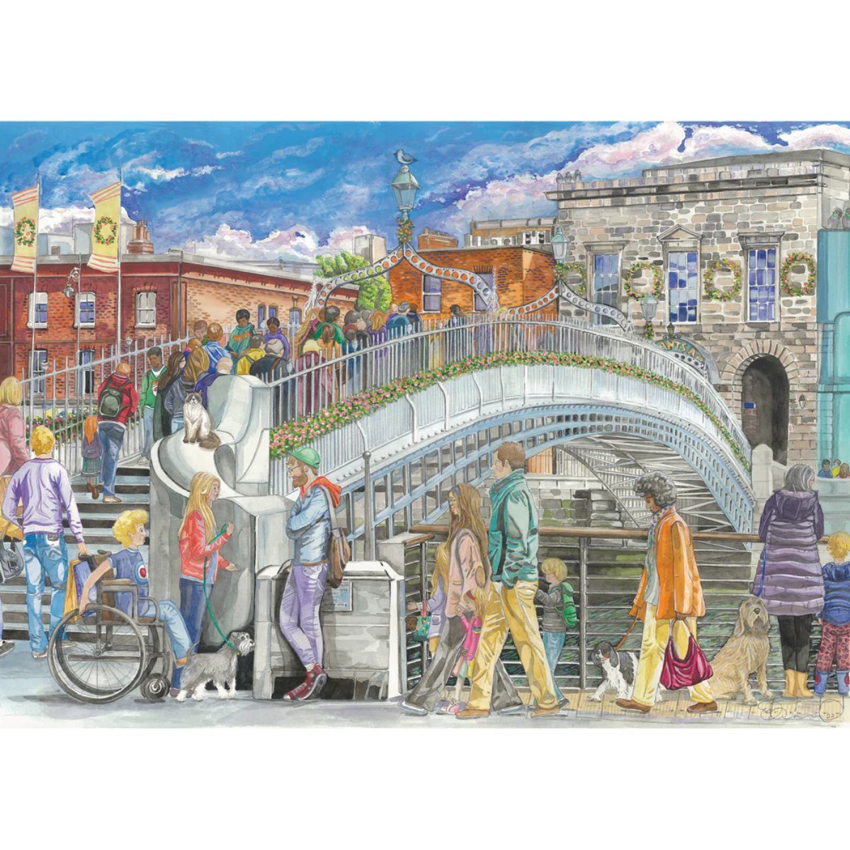 Ha'penny Bridge - Gibsons 1000 Piece Jigsaw Puzzle - Phillips Hobbies