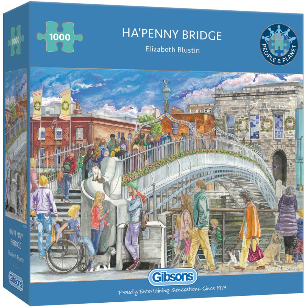Ha'penny Bridge - Gibsons 1000 Piece Jigsaw Puzzle - Phillips Hobbies