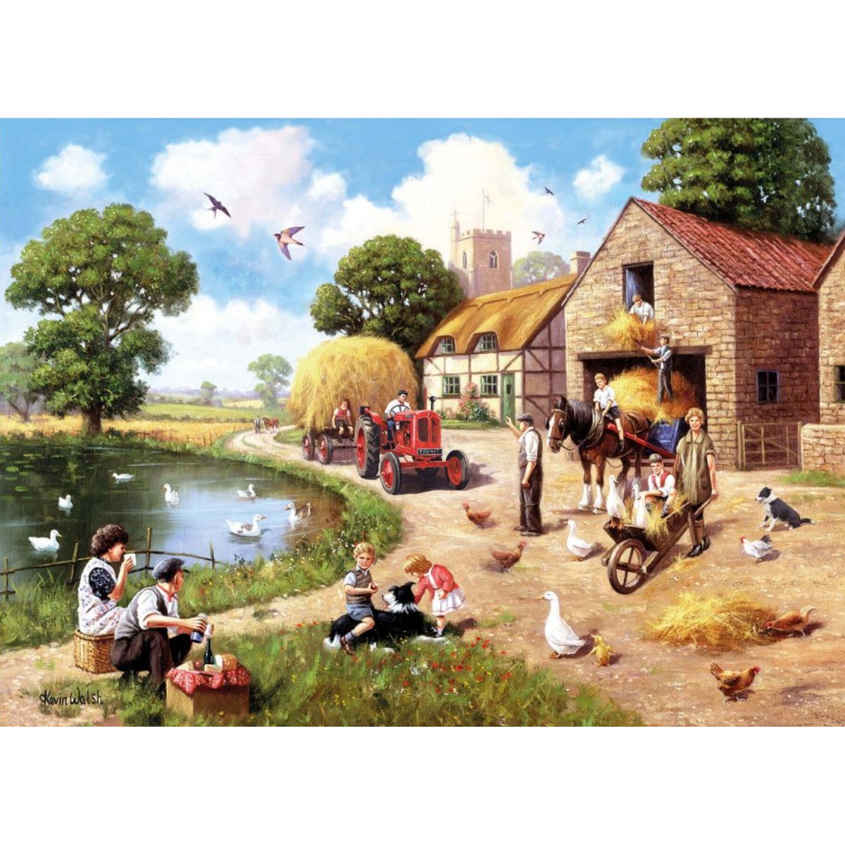 Harvest Time - Kevin Walsh 1000 Piece Jigsaw Puzzle