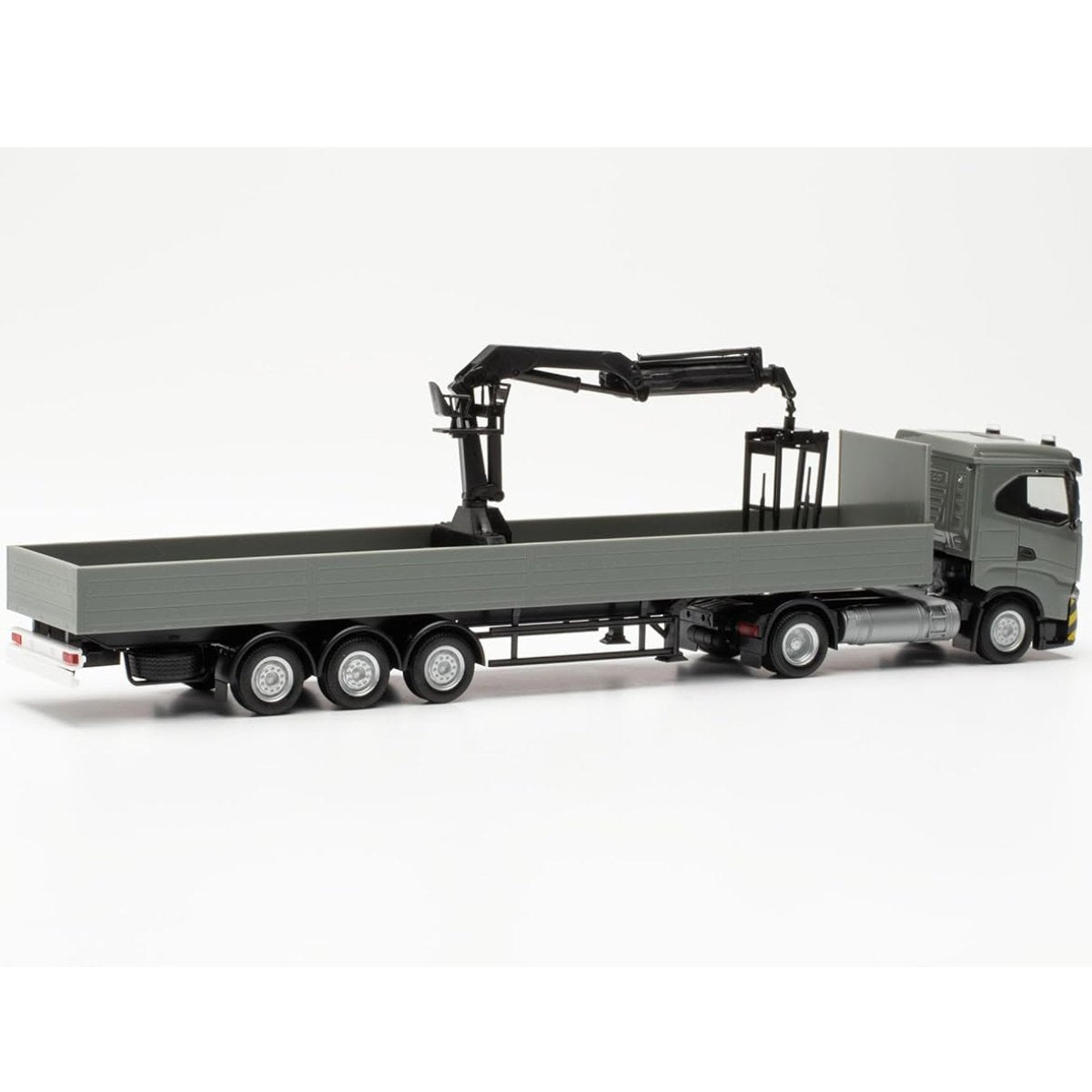 Herpa Iveco S - Way ND Flatbed Truck With Loading Crane - 1:87 Scale - Phillips Hobbies
