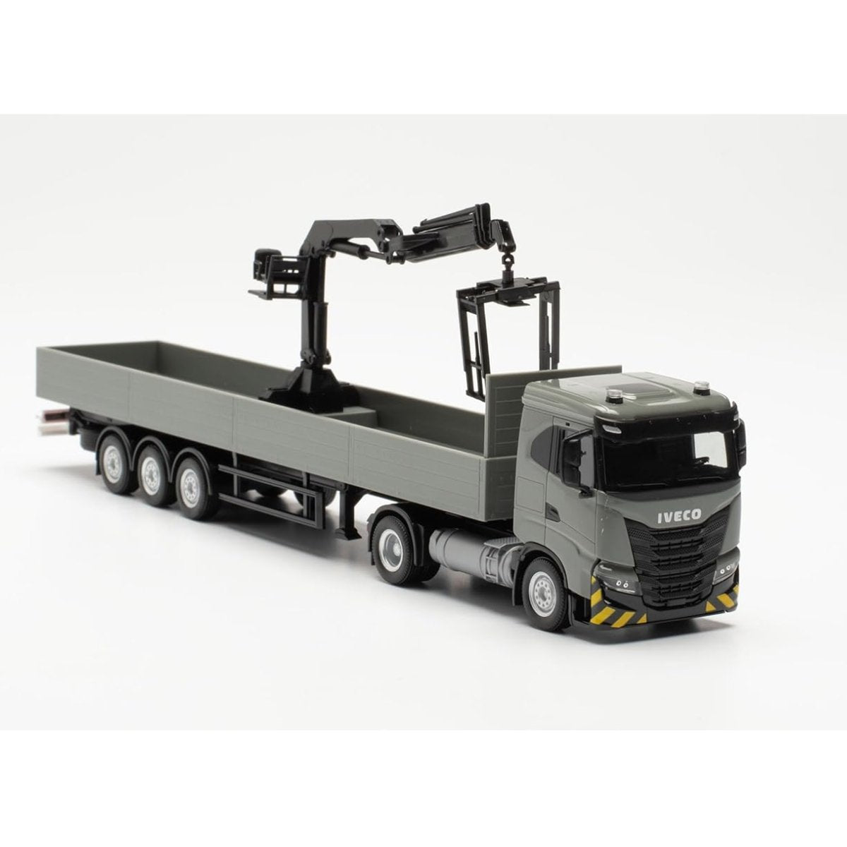 Herpa Iveco S - Way ND Flatbed Truck With Loading Crane - 1:87 Scale - Phillips Hobbies