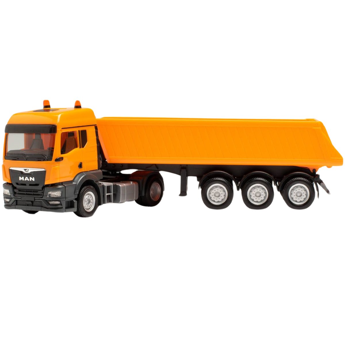 Herpa MAN TGS TM Schmitz Tipper Truck Municipal Orange - 1:87 Scale - Phillips Hobbies