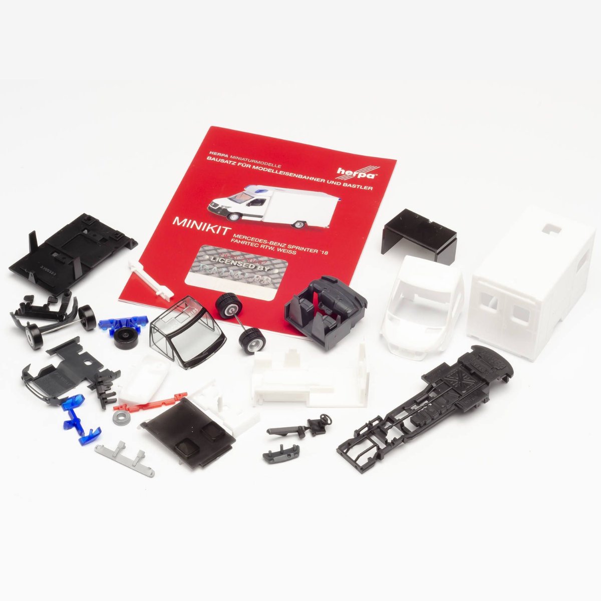 Herpa Minikit MB Sprinter '18 Box White - 1:87 Scale - Phillips Hobbies