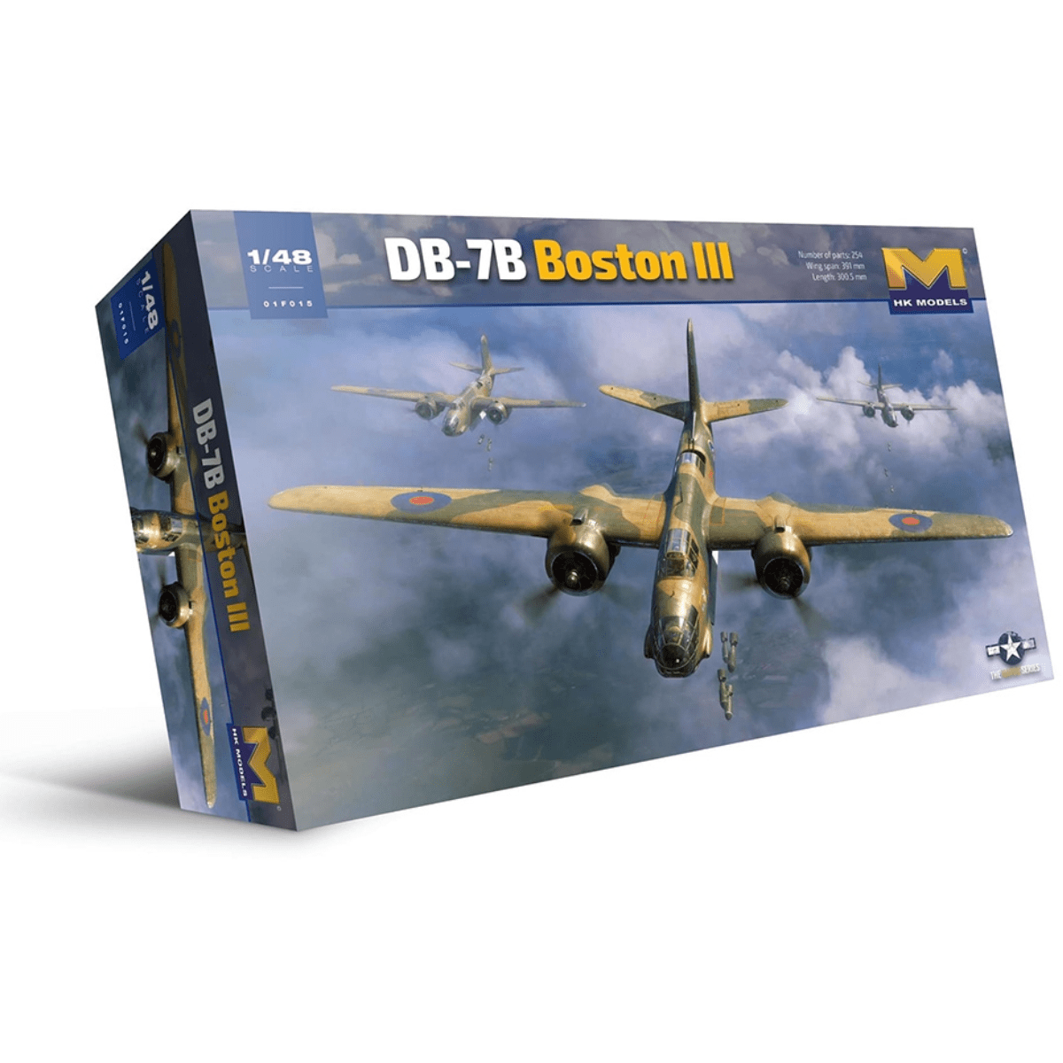 HK Models British Royal Air Force Boston III/US DB - 7B Light Bomber Aircraft - 1:48 Scale - Phillips Hobbies
