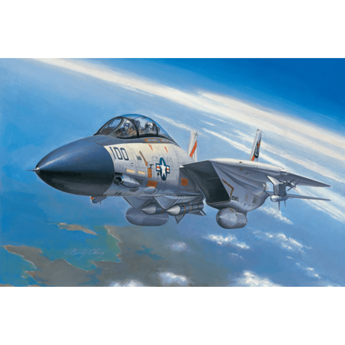 Hobbyboss F - 14A Tomcat Plastic Kit 1:72 Scale - Phillips Hobbies