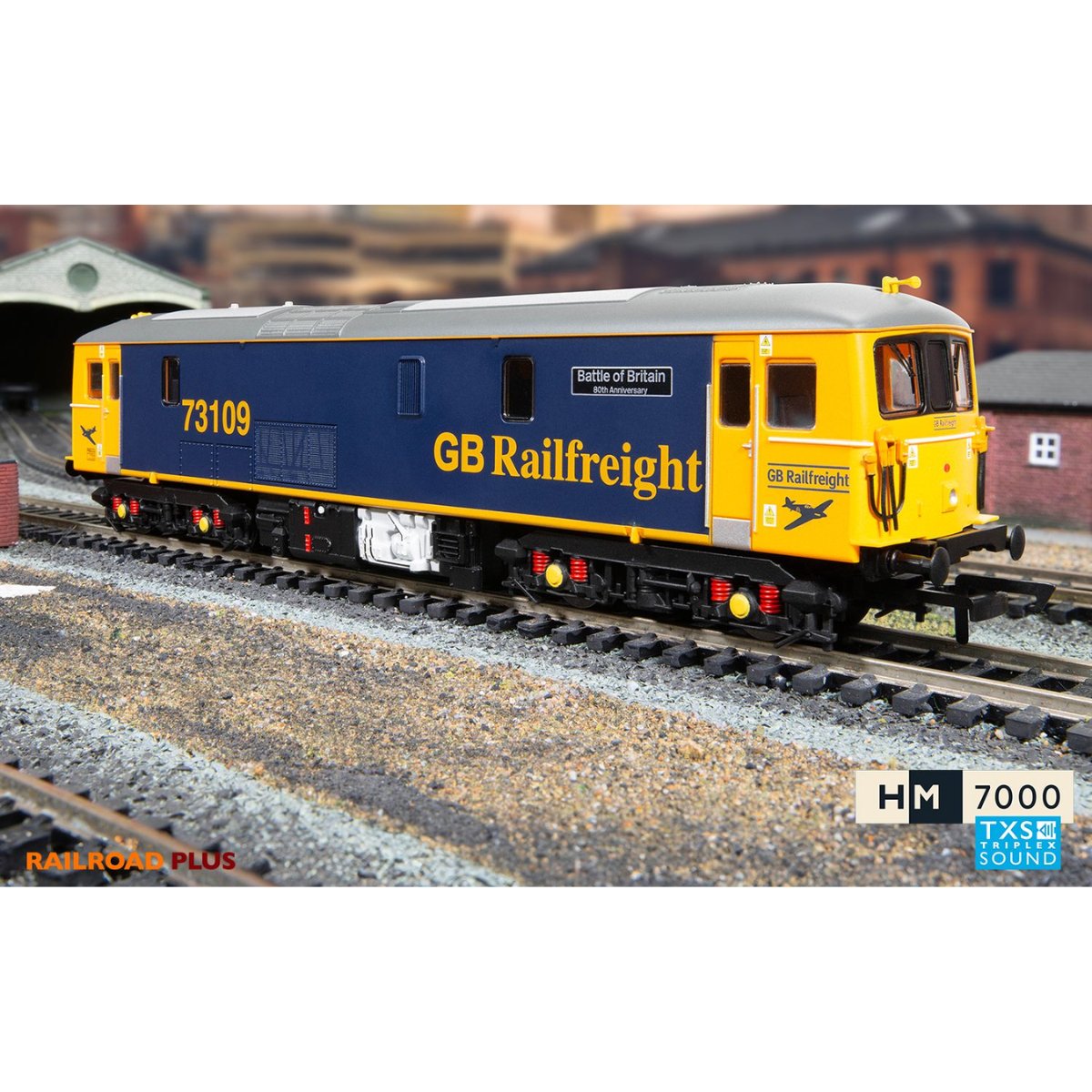 Hornby R30176TXS RailRoad Plus GB Railfreight, Class 73, 73109 'Battle of Britain' Sound Fitted - OO Gauge - Phillips Hobbies