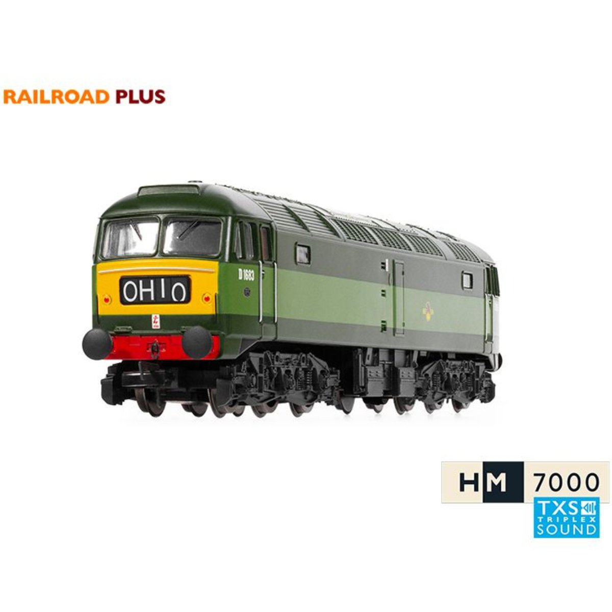 Hornby R30182TXS RailRoad Plus BR, Class 47, Co - Co, D1683 (Sound Fitted) - OO Gauge - Phillips Hobbies