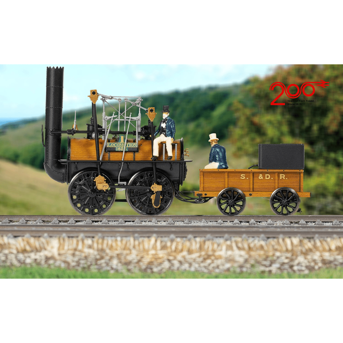 Hornby R30388 S&DR 1925 Locomotion No.1 (Railway 200) - OO Gauge - Phillips Hobbies