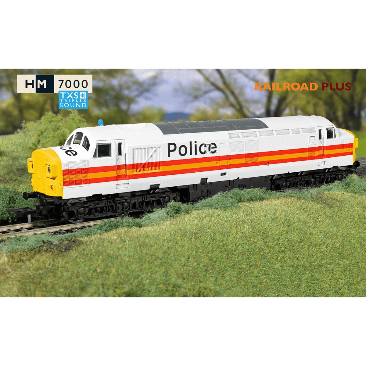 Hornby R30435TXS RailRoad: BR Class 37 '37093' Police Livery DCC Sound Fitted - OO Gauge - Phillips Hobbies