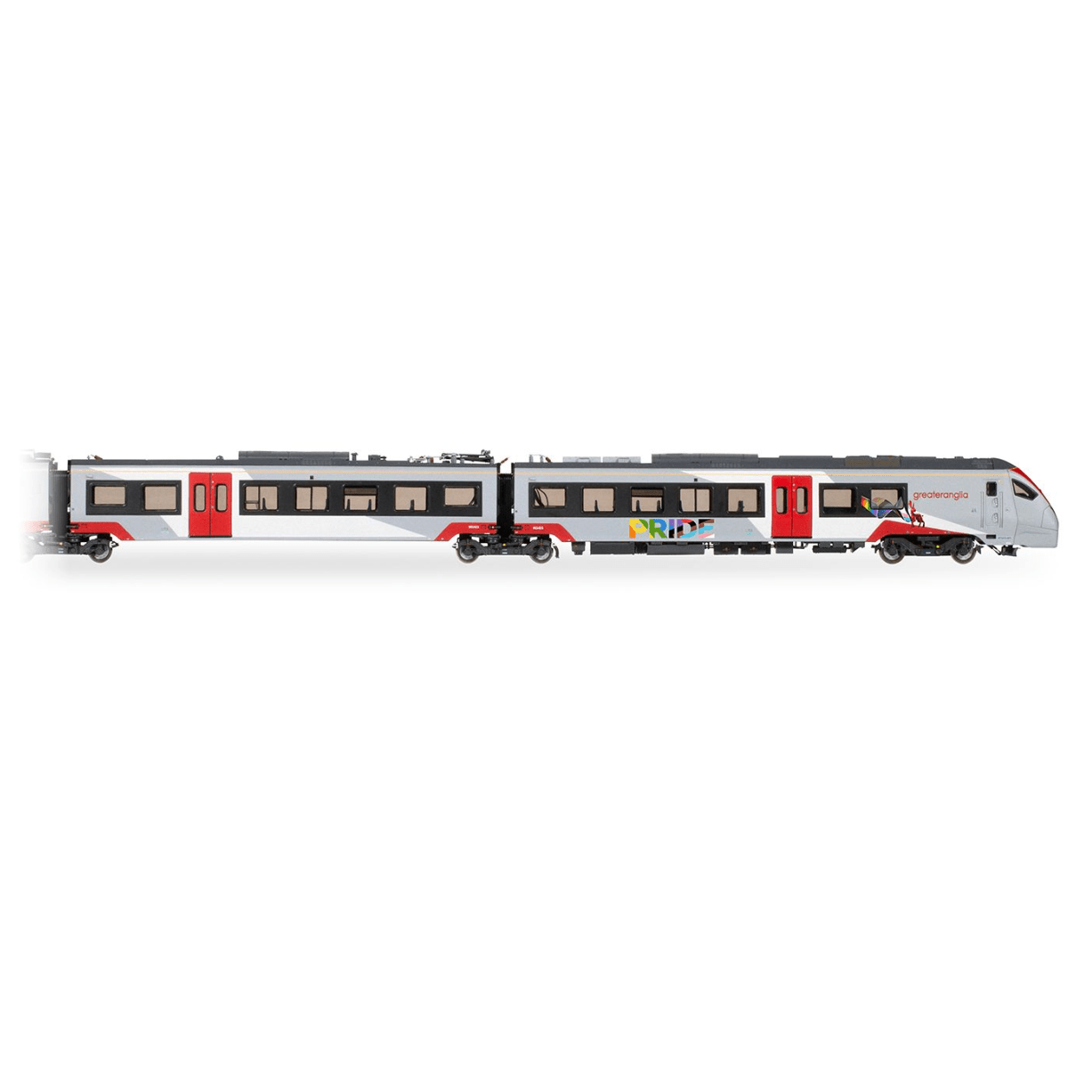 Hornby R30446 Greater Anglia Class 755/4 'FLIRT' - 4 Car Train Pack (Pride Livery) - OO Gauge - Phillips Hobbies