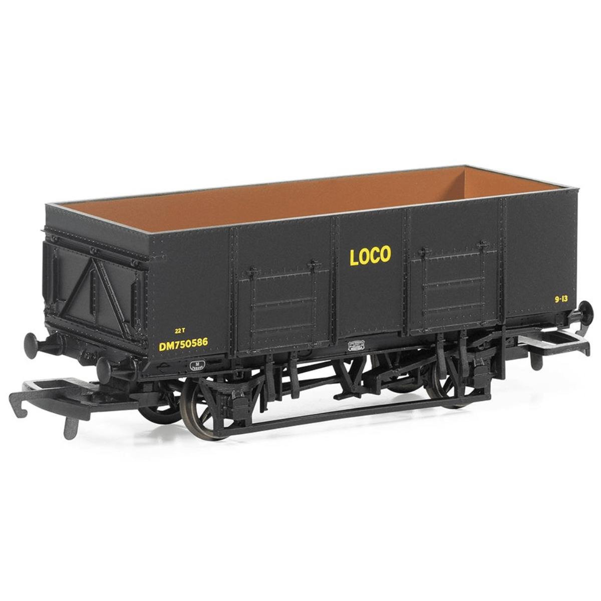 Hornby R60257 BR (LOCO), 21T Steel Mineral Wagon, DM750586 - OO Gauge - Phillips Hobbies