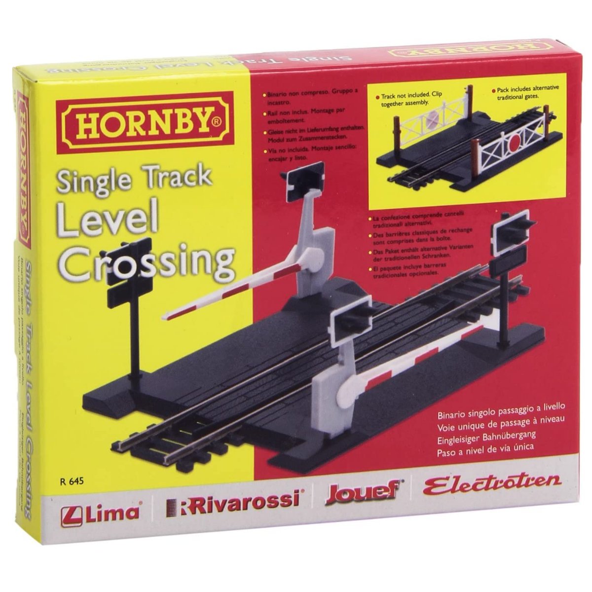 Hornby R645 Single Track Level Crossing