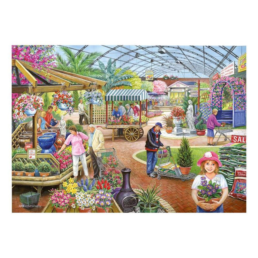 House of Puzzles At The Garden Centre - 500 Piece Jigsaw Puzzle - Phillips Hobbies