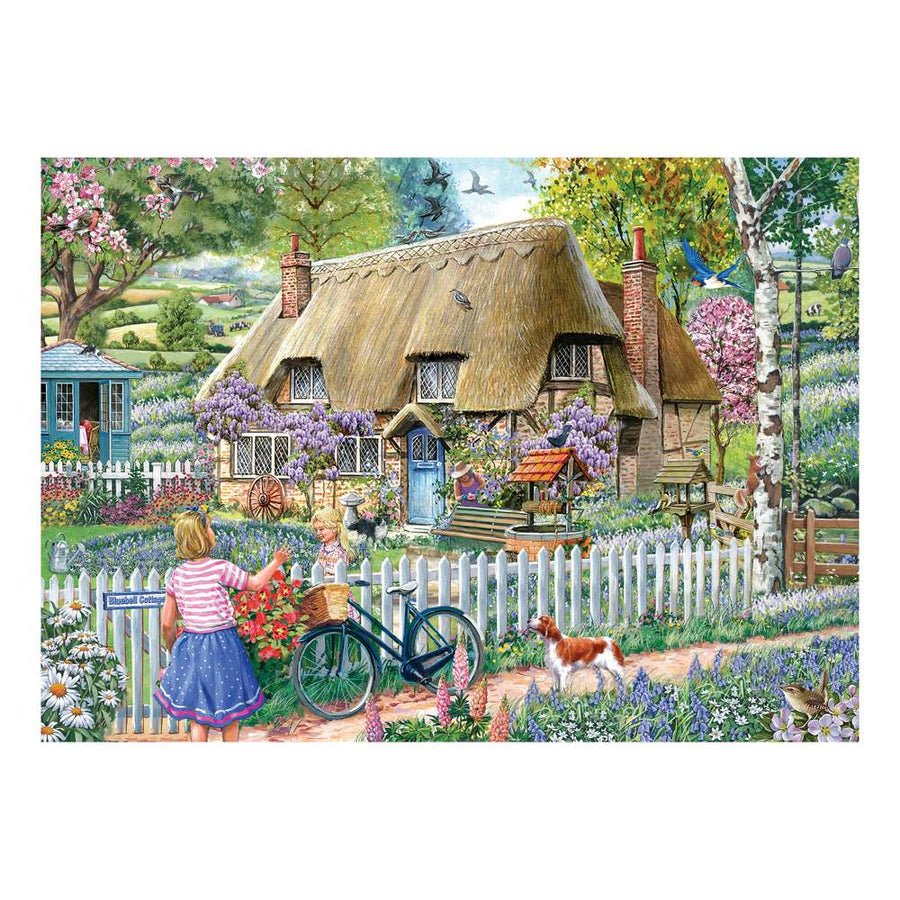 House of Puzzles Bluebell Cottage - 1000 Piece Jigsaw Puzzle - Phillips Hobbies