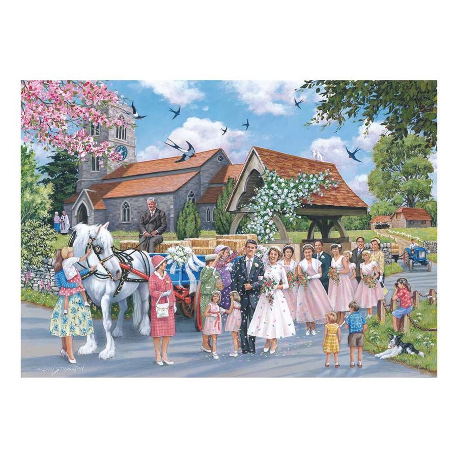 House of Puzzles Country Wedding - 1000 Piece Jigsaw Puzzle - Phillips Hobbies