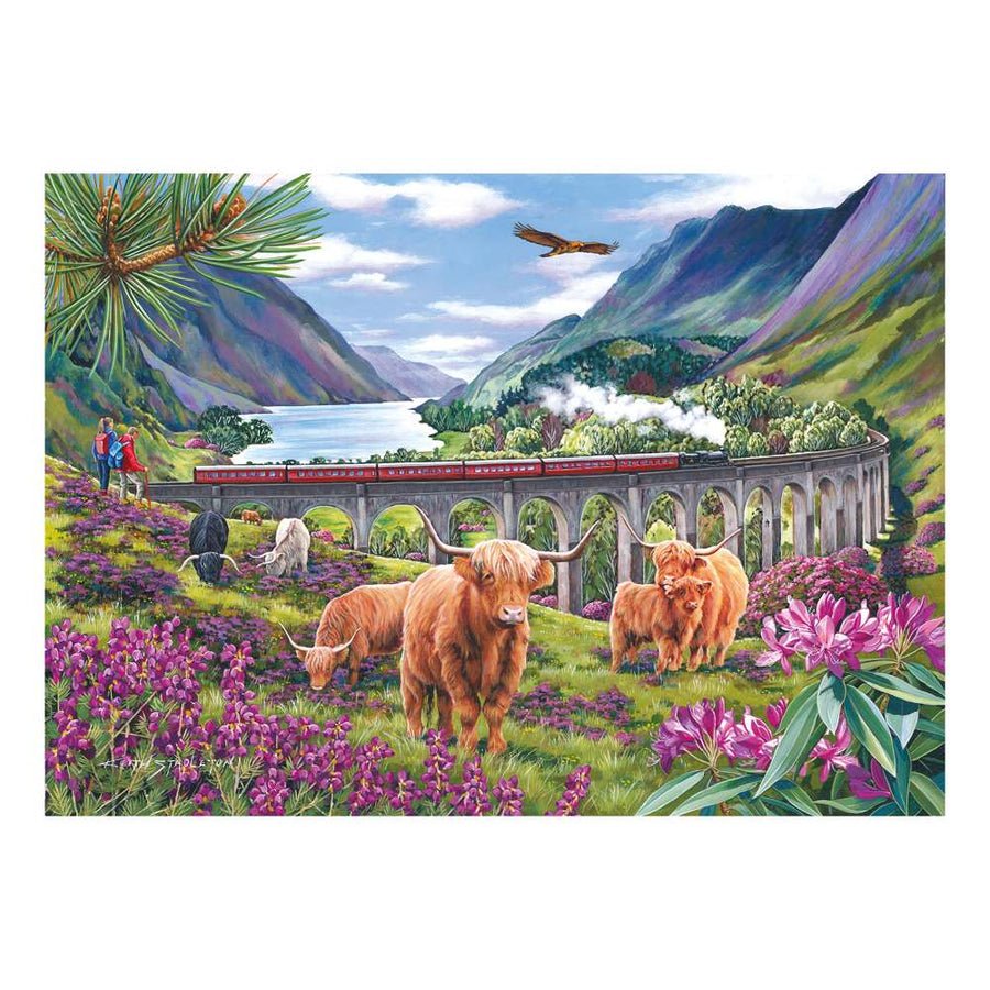 House of Puzzles Glenfinnan Ladies - 1000 Piece Jigsaw Puzzle - Phillips Hobbies